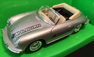 Welly 1:24 Porsche 356B (silver) s logem AHLBORN - 1