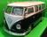 Welly 1:24 VW 1962 Classical Bus (dark green) s logem AHLBORN - 1/2